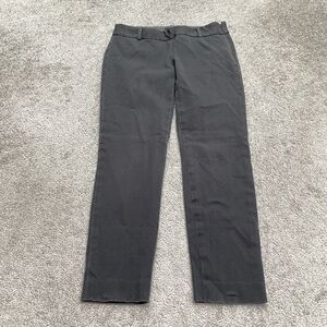 J.Crew Stretch City Fit Minnie Twill Pants Womens 00 Dark Gray Chino Crop 28x25